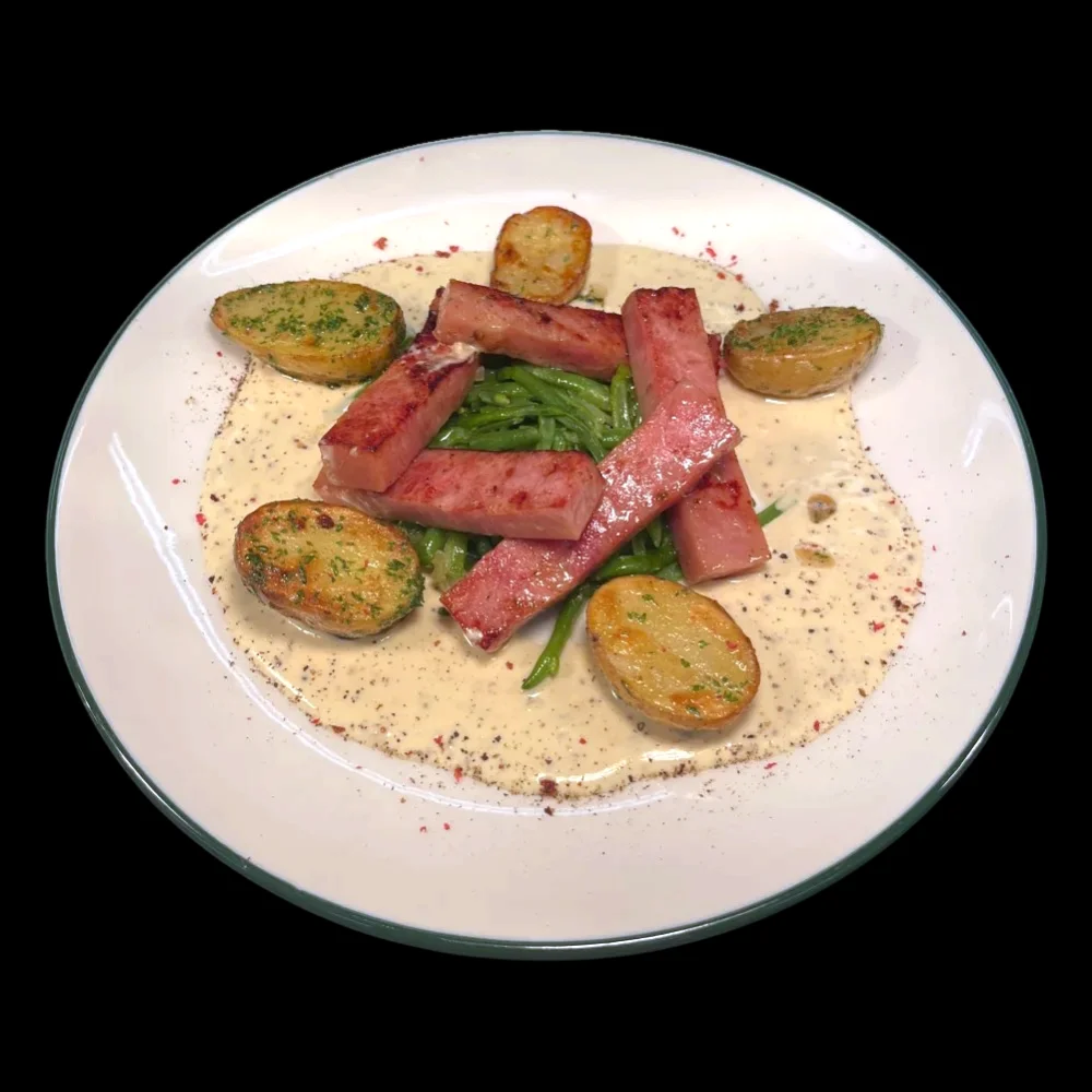 Jambon à l’os au miel et moutarde à l'ancienne
