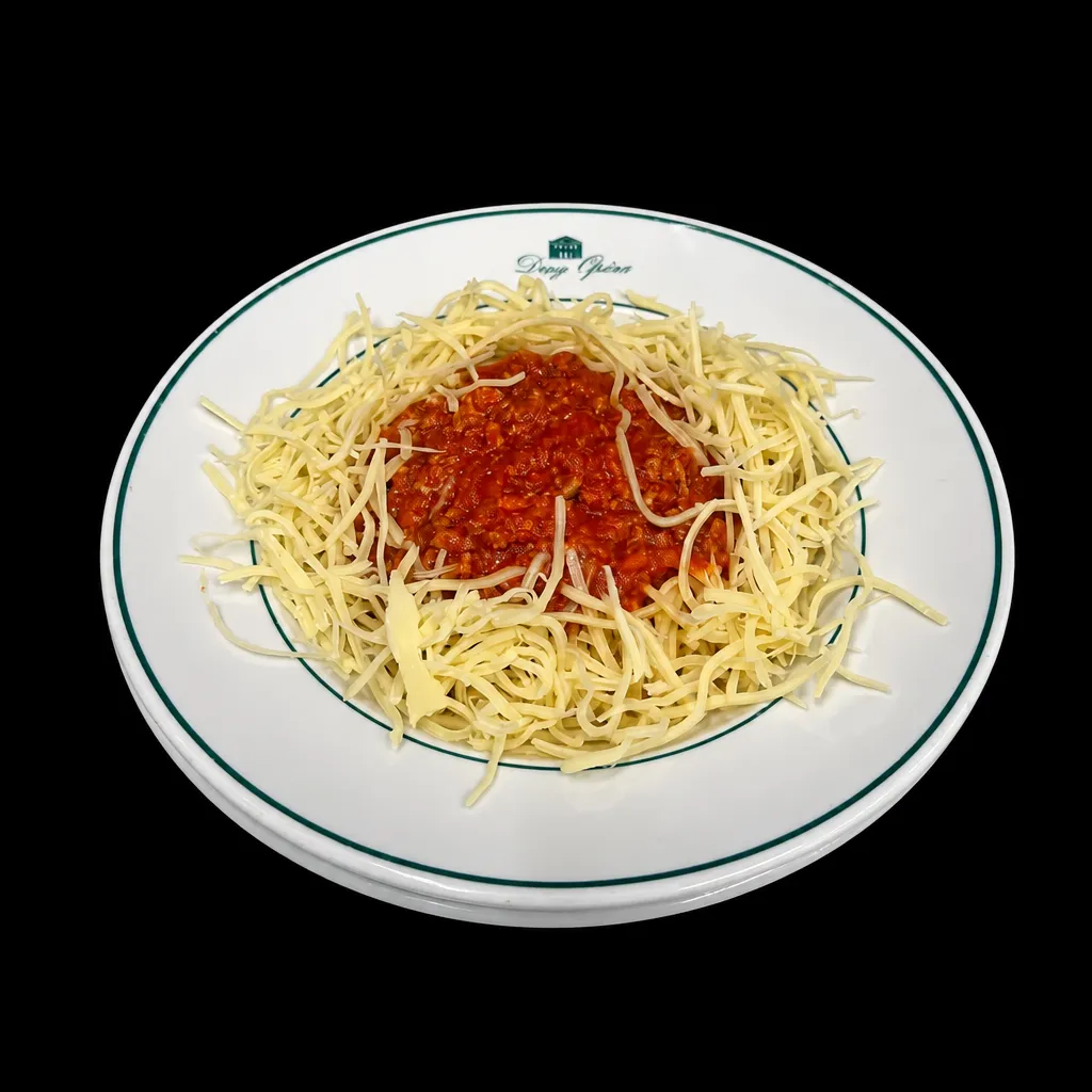 Spaghetti bolognaise et Emmental Suisse