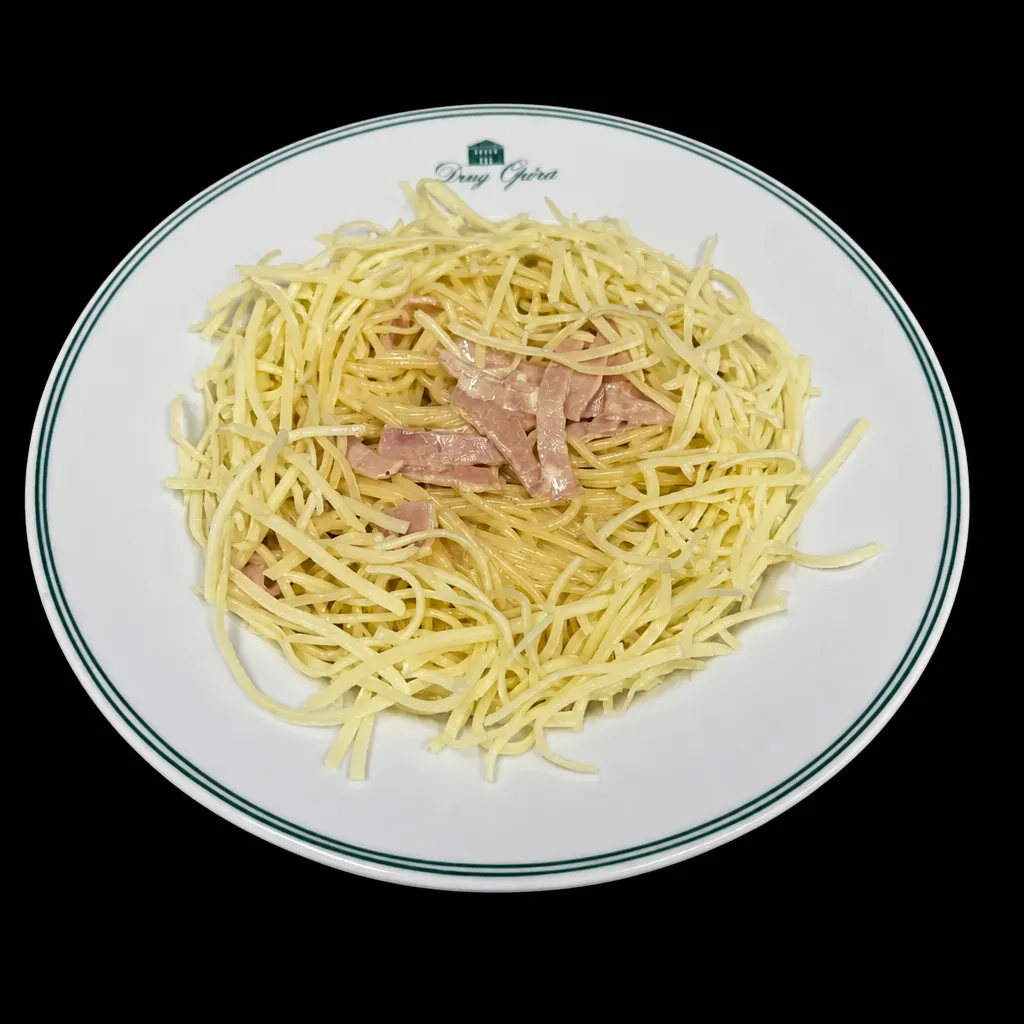 Spaghetti jambon et Emmental suisse