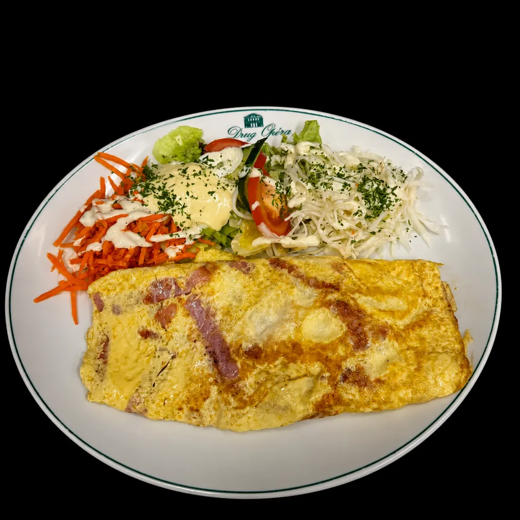 Omelette jambon